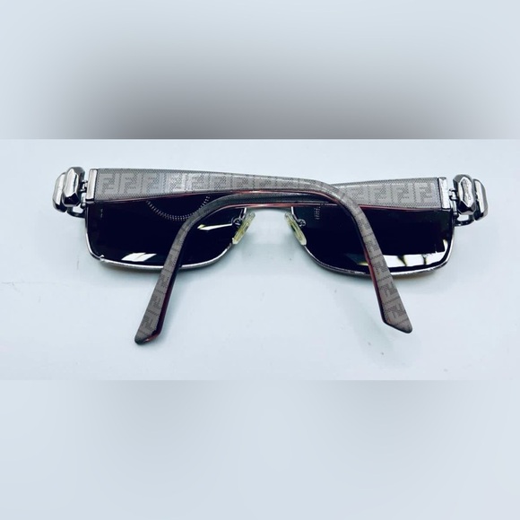 Fendi F883 Brown Rectangular Sunglasses Frames Only - Picture 4 of 8